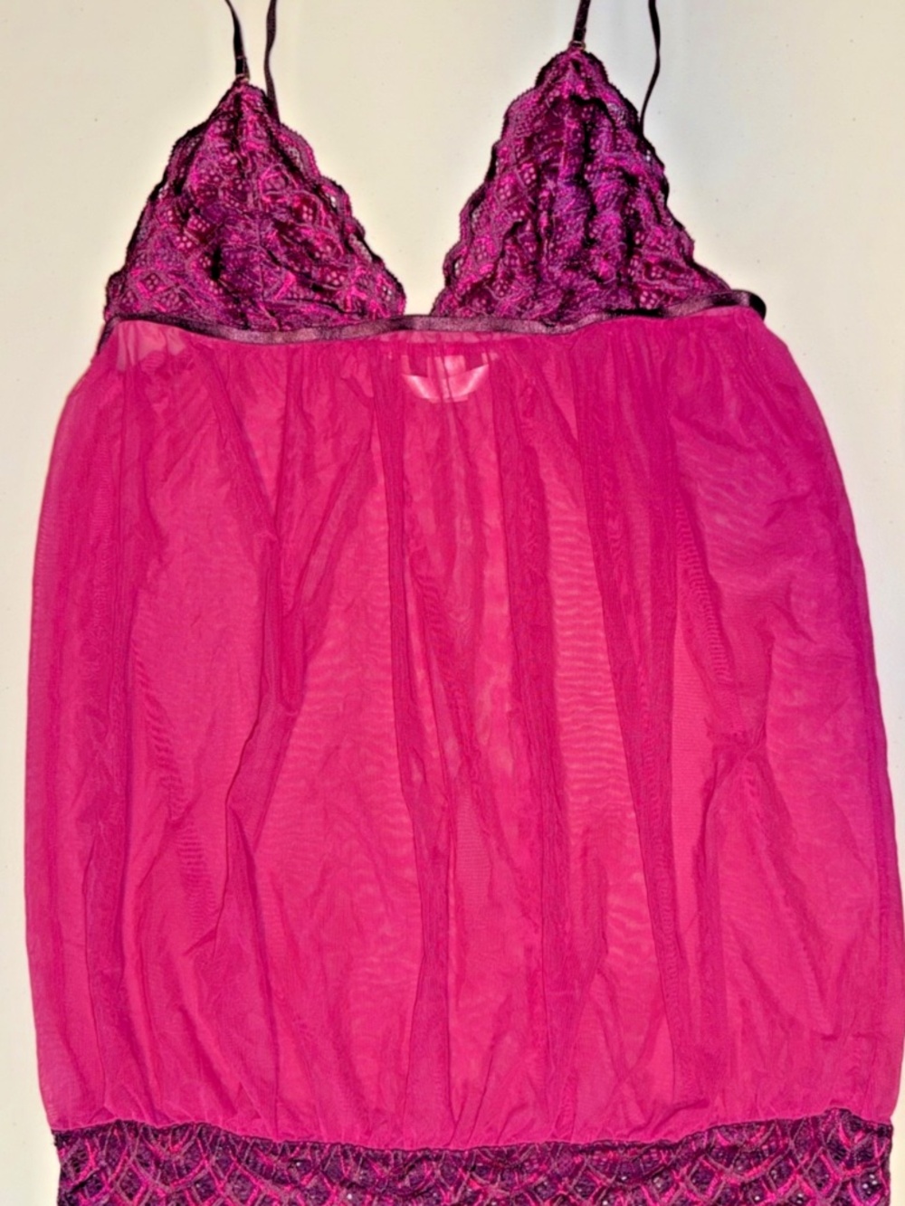VICTORIA'S SECRET VERY SEXY Nightie Babydoll Lingerie Large NEW Vintage